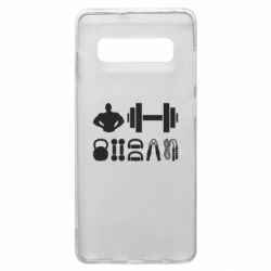 Чехол для Samsung S10+ Набор спортсмена - PrintSalon