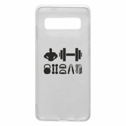 Чехол для Samsung S10 Набор спортсмена - PrintSalon