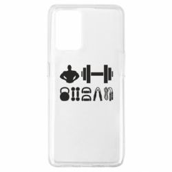 Чехол для Oppo A74 4G Набор спортсмена - PrintSalon