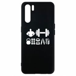 Чехол для Oppo A91/Reno3 Набор спортсмена - PrintSalon