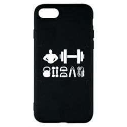 Чехол для iPhone 8 Набор спортсмена - PrintSalon