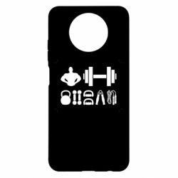 Чехол для Xiaomi Redmi Note 9 5G/Redmi Note 9T Набор спортсмена - PrintSalon