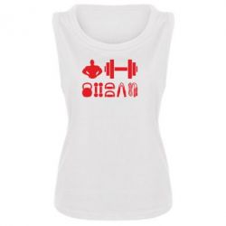 Женская майка Набор спортсмена - PrintSalon