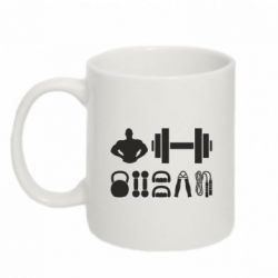 Чашка 320ml Набор спортсмена - PrintSalon