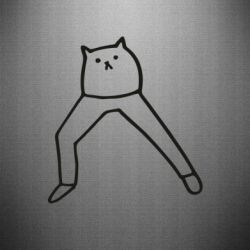 Наклейка Cat in pants - PrintSalon