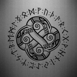 Наклейка Celtic Dragon and Runes - PrintSalon