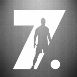 Наклейка Cristiano Ronaldo Silhouette Art - PrintSalon