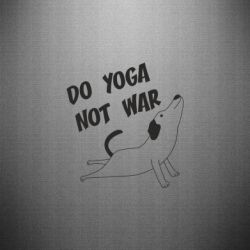 Наклейка Do yoga not war - PrintSalon