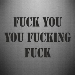 Наклейка Fuck you fucking fuck