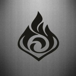 Наклейка Genshin Impact Pyro