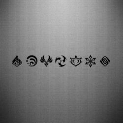 Наклейка Genshin loading screen - PrintSalon