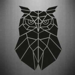 Наклейка Geometric Owl - PrintSalon