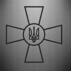 Наклейка Хрест ЗСУ - PrintSalon