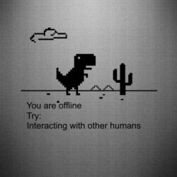 Наклейка Internet Dinosaur - PrintSalon