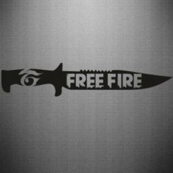 Наклейка Knife Free fire - PrintSalon