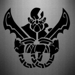 Наклейка Kratos silhouette - PrintSalon