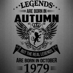 Наклейка Легенды рождаются. Ваш месяц год рождения (англ.) - PrintSalon