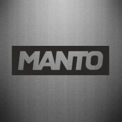 Наклейка Манто лого - PrintSalon