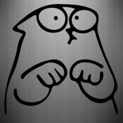 Наклейка Милый Кот Саймона - PrintSalon