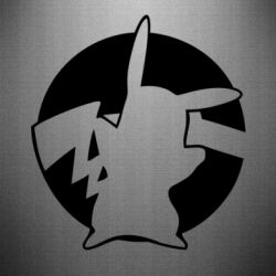 Наклейка Pikachu silhouette - PrintSalon