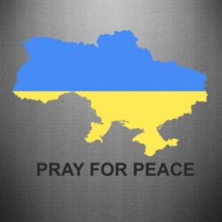 Наклейка Pray for peace - PrintSalon