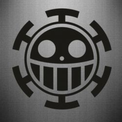 Наклейка Ван Пис флаг Трафальгара - PrintSalon