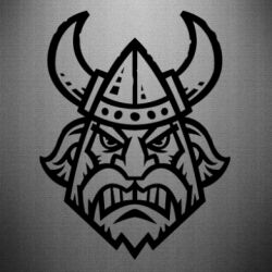 Наклейка Викинг в Шлеме - PrintSalon