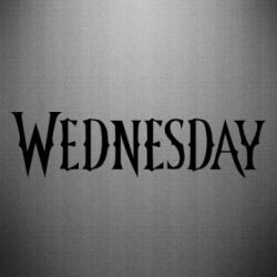 Наклейка Wednesday logo - PrintSalon