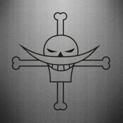 Наклейка Whitebeard logo - PrintSalon