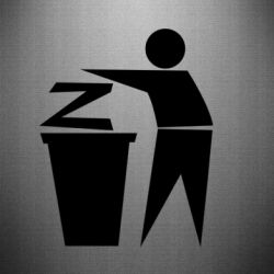 Наклейка Z is a trash - PrintSalon
