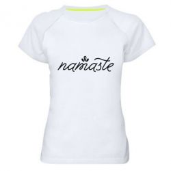 Женская футболка для спорта Namaste - PrintSalon