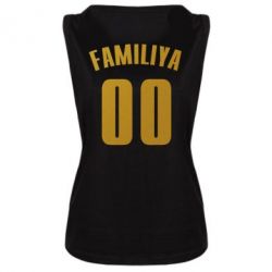 Женская майка Name and number (silver and gold) - PrintSalon