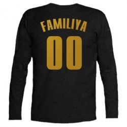 Футболка с длинным рукавом Name and number (silver and gold) - PrintSalon