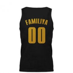 Мужская майка Name and number (silver and gold) - PrintSalon