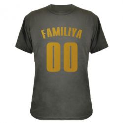 Камуфляжная футболка Name and number (silver and gold) - PrintSalon