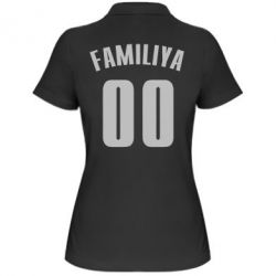 Женское поло Name and number (silver and gold) - PrintSalon