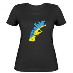 Женская футболка Напис UKRAINE - PrintSalon