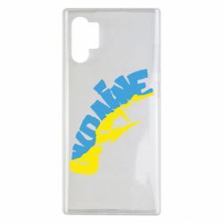 Чехол для Samsung Note 10 Plus Напис UKRAINE - PrintSalon