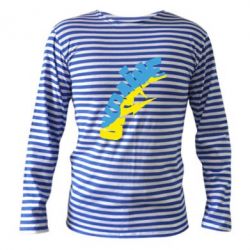 Тельняшка с длинным рукавом Напис UKRAINE - PrintSalon