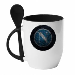 Чашка с ложкой Napoli 1 - PrintSalon