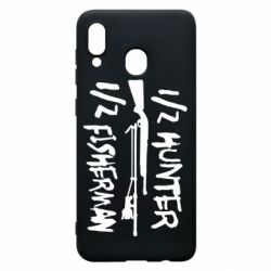 Чехол для Samsung A30 Наполовину охотник, наполовину рыбак - PrintSalon