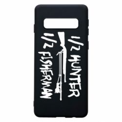 Чехол для Samsung S10 Наполовину охотник, наполовину рыбак - PrintSalon