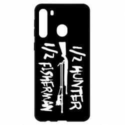 Чехол для Samsung A21 Наполовину охотник, наполовину рыбак - PrintSalon