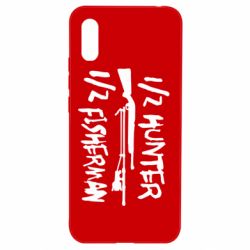 Чехол для Xiaomi Redmi 9a Наполовину охотник, наполовину рыбак - PrintSalon