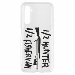 Чехол для Realme 6 Наполовину охотник, наполовину рыбак - PrintSalon