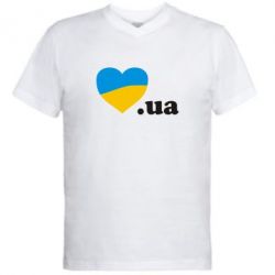 Мужская футболка  с V-образным вырезом Народився в Україні - PrintSalon