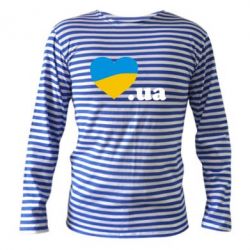 Тельняшка с длинным рукавом Народився в Україні - PrintSalon