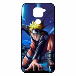 Чехол для Xiaomi Redmi Note 9/Redmi 10X Naruto in the night with the blade