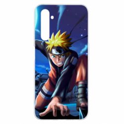 Чехол для Realme 6 Pro Naruto in the night with the blade