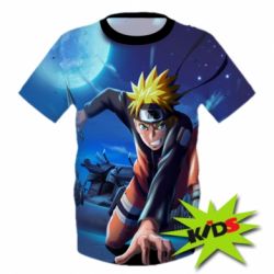 Дитяча 3D футболка Naruto in the night with the blade